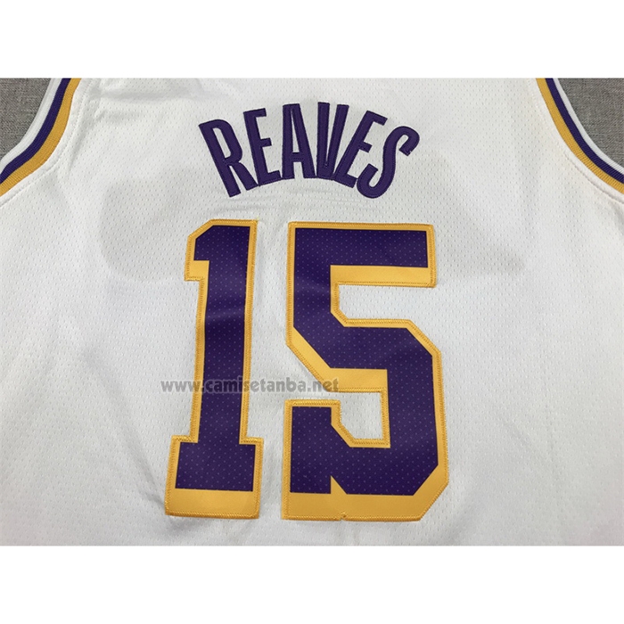 Camiseta Los Angeles Lakers Austin Reaves #15 Association 2022-23 Blanco